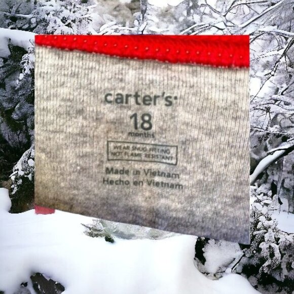 Carter's Christmas Cotton Pajama Top - Picture 2 of 5